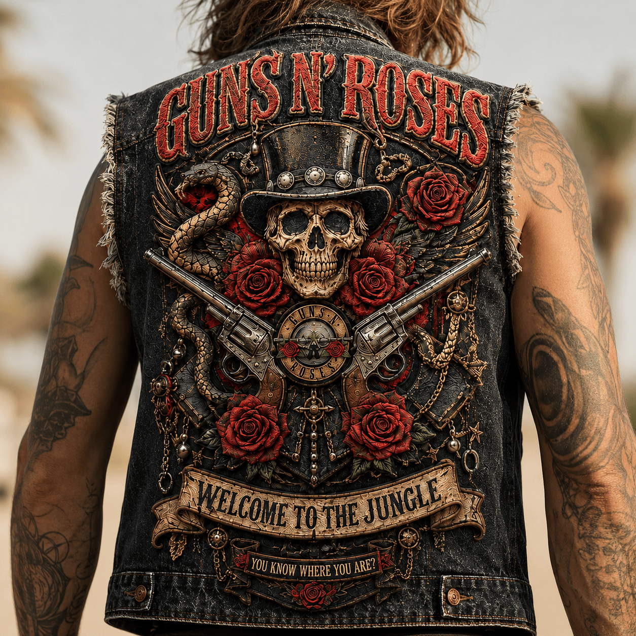 GNR PREMIUM DENIM VEST LNTH